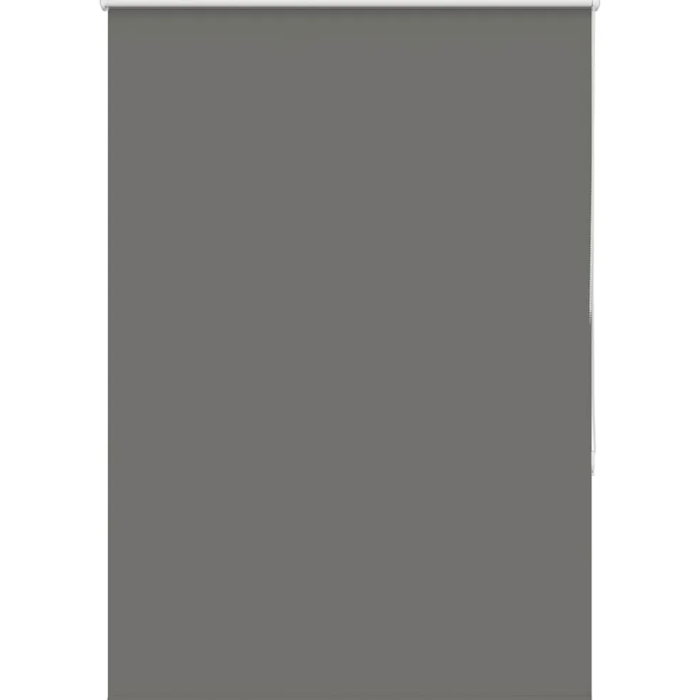 vidaXL Rolgordijn verduisterend 105x130 cm stofbreedte 100,7 cm grijs