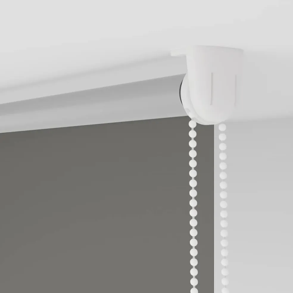 vidaXL Rolgordijn verduisterend 105x130 cm stofbreedte 100,7 cm grijs