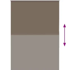 vidaXL Rolgordijn verduisterend koffie 105x130 cm stofbreedte 100,7 cm