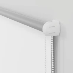 vidaXL Rolgordijn verduisterend 105x130 cm stofbreedte 100,7 cm wit