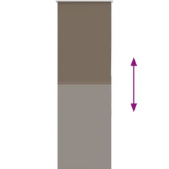vidaXL Rolgordijn verduisterend koffie 40x130 cm stofbreedte 35,7 cm