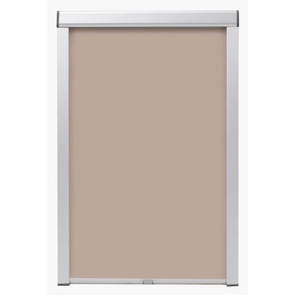 vidaXL Rolgordijn verduisterend beige MK04 GGL en GGU