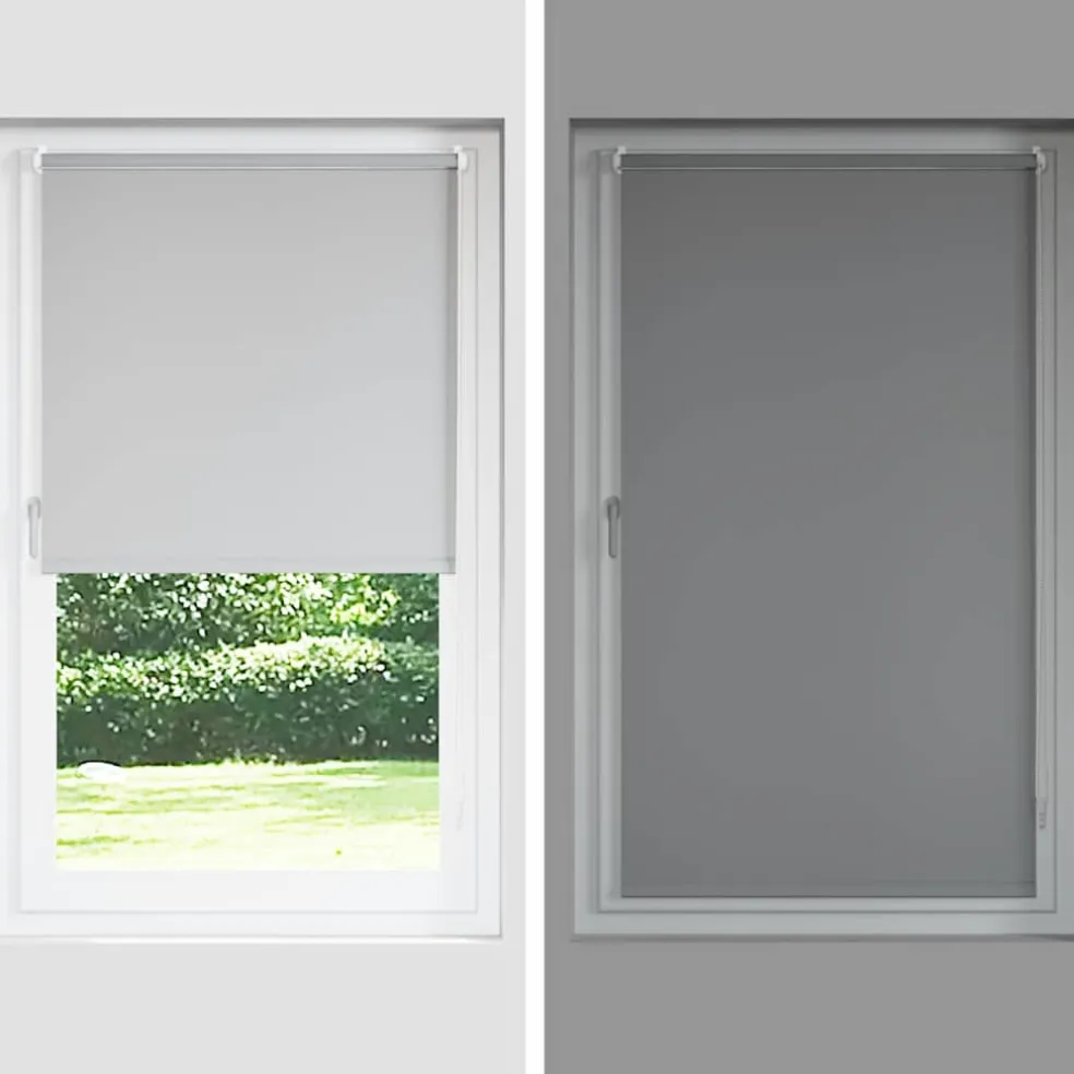 vidaXL Rolgordijn verduisterend 165x130 cm stofbreedte 161,6 cm wit