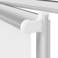 vidaXL Rolgordijn verduisterend 165x130 cm stofbreedte 161,6 cm wit
