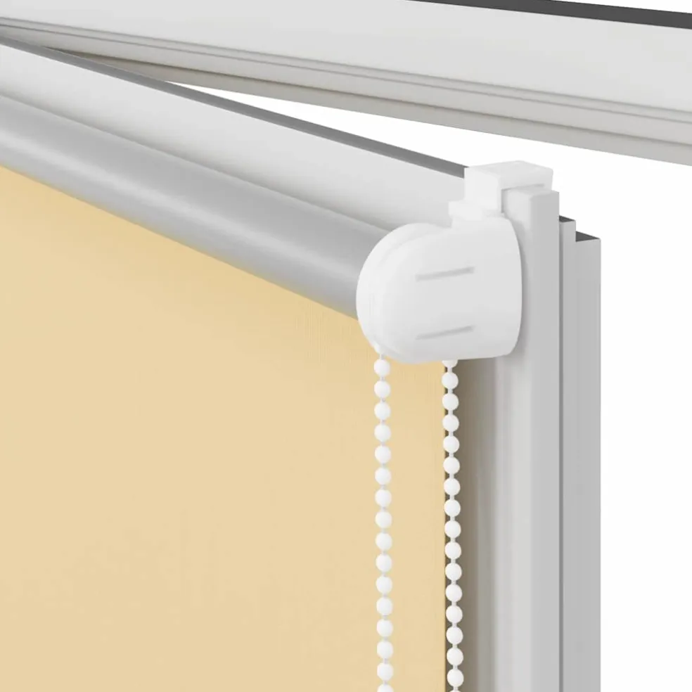 vidaXL Rolgordijn verduisterend 105x130 cm stofbreedte 100,7 cm beige