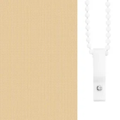 vidaXL Rolgordijn verduisterend 105x130 cm stofbreedte 100,7 cm beige
