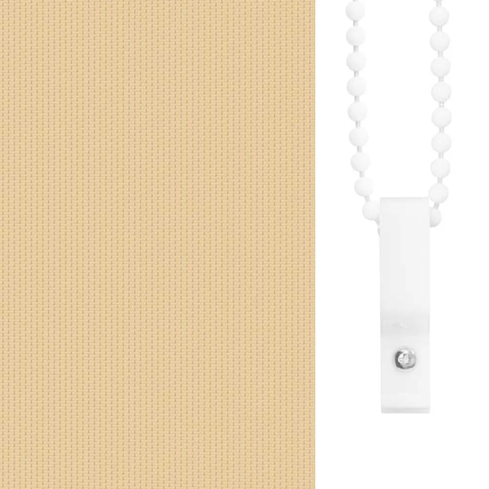 vidaXL Rolgordijn verduisterend 105x130 cm stofbreedte 100,7 cm beige