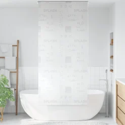 vidaXL Rolgordijn voor douche 80x240 cm splash