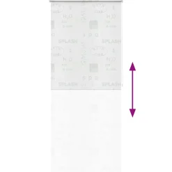 vidaXL Rolgordijn voor douche 80x240 cm splash