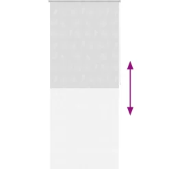 vidaXL Rolgordijn voor douche 80x240 cm zeester