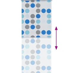 vidaXL Rolgordijn voor douche 80x240 cm bubbel