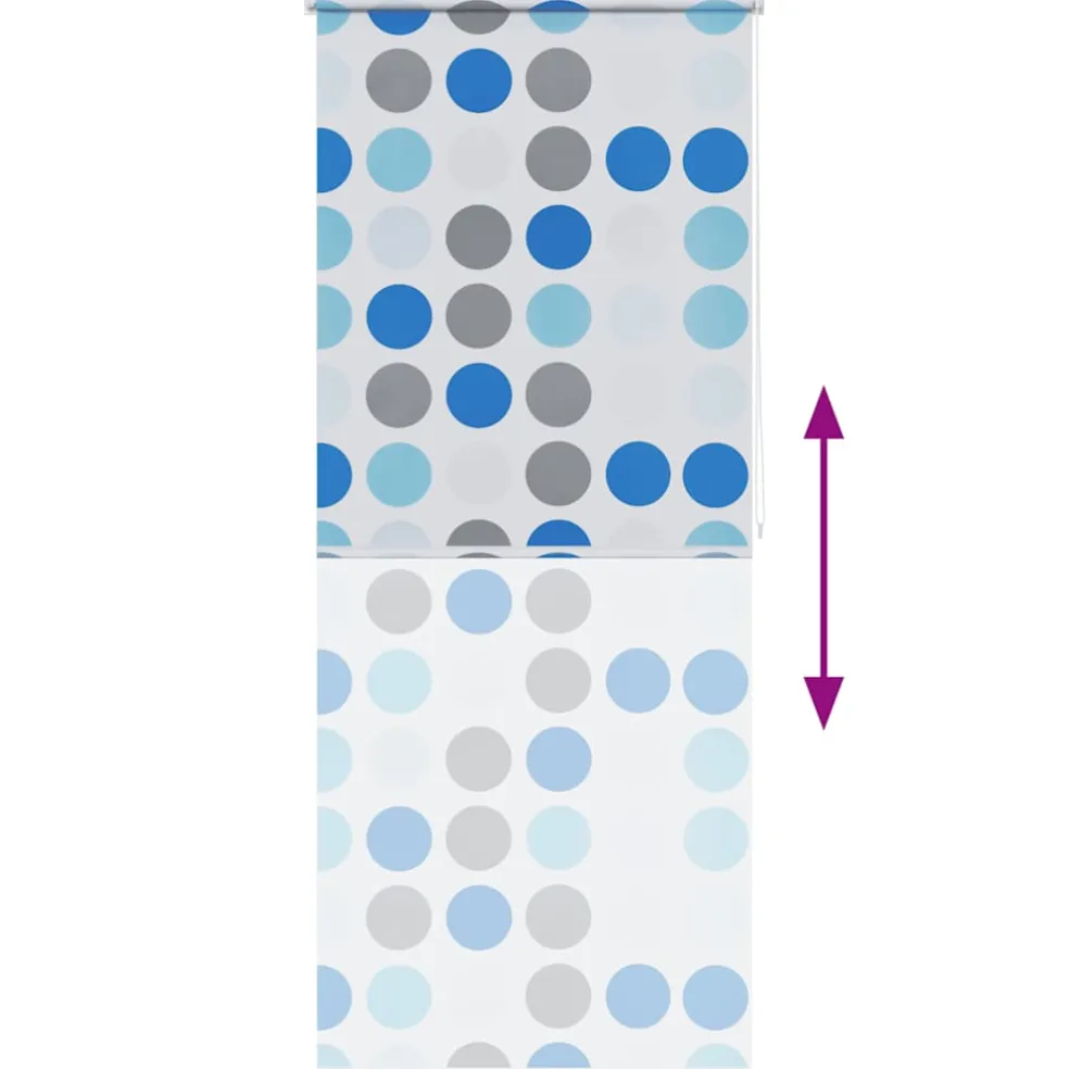 vidaXL Rolgordijn voor douche 80x240 cm bubbel
