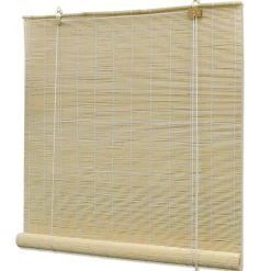 vidaXL Rolgordijn 80x160 cm bamboe natuurlijk