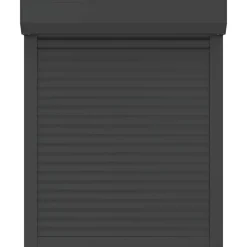 vidaXL Roljaloezie Antraciet 70 x 100 cm Aluminium en Polyurethaan
