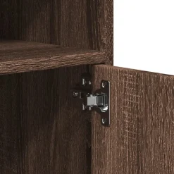 vidaXL Rolkast 60x48x81 cm bewerkt hout bruin eikenkleur