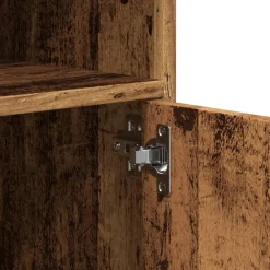 vidaXL Rolkast 60x48x81 cm bewerkt hout oud houtkleurig