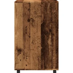 vidaXL Rolkast 60x48x81 cm bewerkt hout oud houtkleurig