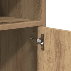 vidaXL Rolkast 60x48x81 cm bewerkt hout artisanaal eikenkleurig
