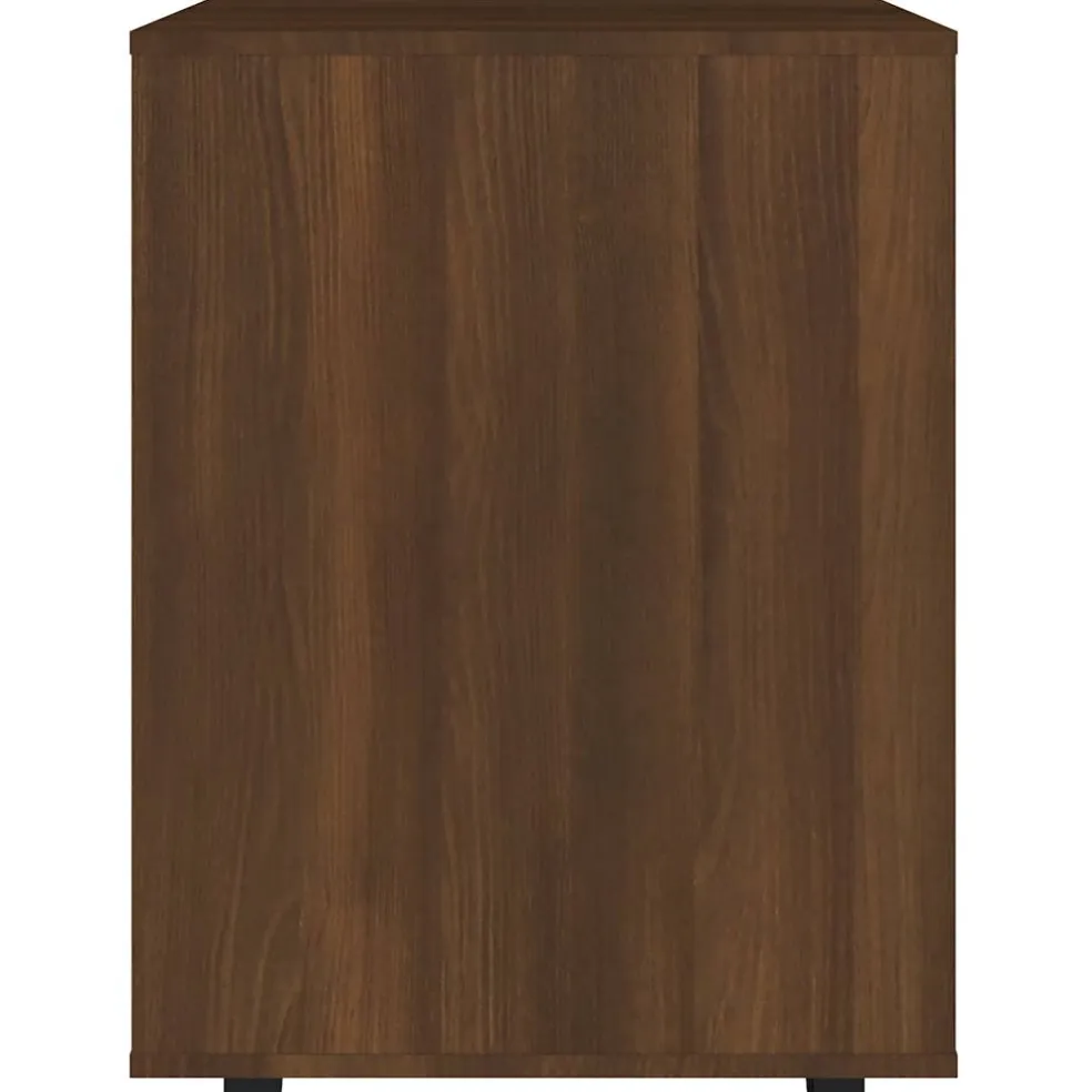 vidaXL Rolkast 60x53x72 cm bewerkt hout bruin eikenkleur