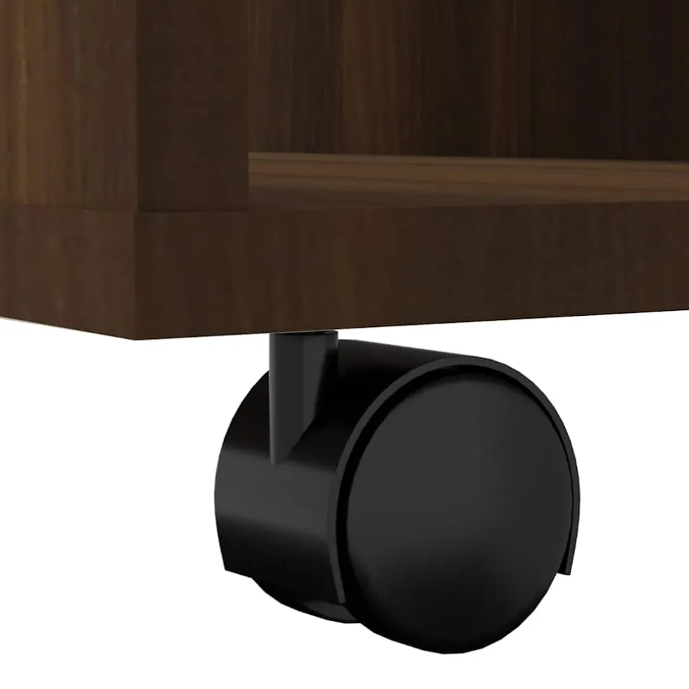 vidaXL Rolkast 60x53x72 cm bewerkt hout bruin eikenkleur