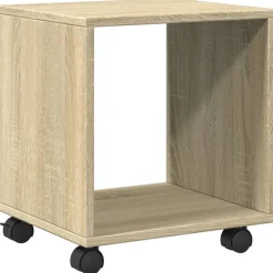 vidaXL Rolkast 37x33x42,5 cm bewerkt hout sonoma eikenkleurig