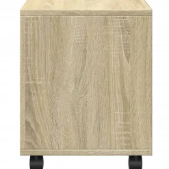 vidaXL Rolkast 37x33x42,5 cm bewerkt hout sonoma eikenkleurig