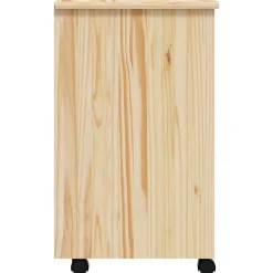 vidaXL Rolling Cabinet met Laden MOSS 34 x 39 x 65,5 cm Heldere Vernis