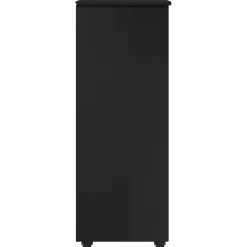 vidaXL Rolling Kast 53 x 39 x 103 cm Massief Vurenhout Zwart