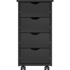 vidaXL Rolling Kast 34 x 39 x 65,5 cm Massief Vurenhout Grijs