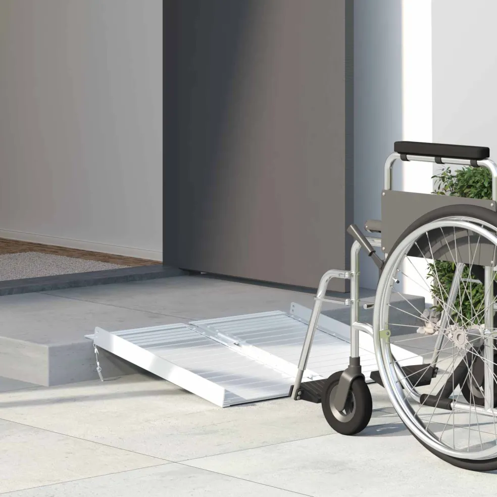 vidaXL Rolstoelhelling 270 kg Zilver 270 kg Aluminium