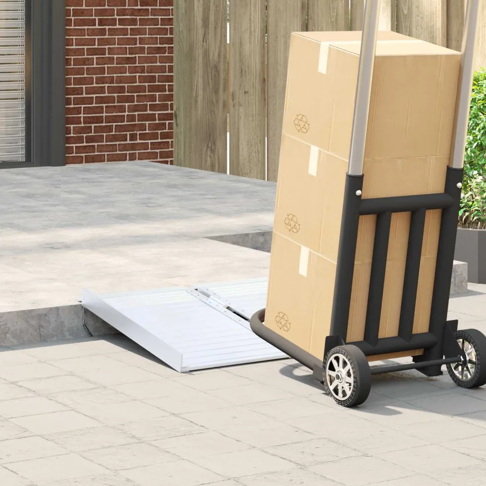 vidaXL Rolstoelhelling 270 kg Zilver 270 kg Aluminium