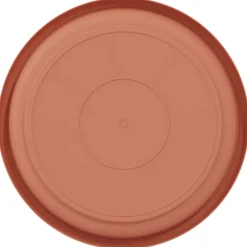 vidaXL Ronde Bloemenschalen 6 st Baksteenrood Ø 14 x 2 cm Kunststof