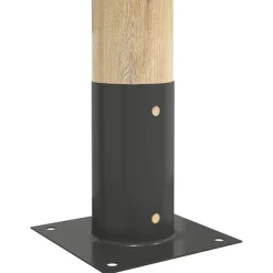 vidaXL Ronde grondanker 4 st Antraciet 15 x 15 x 15 cm Metaal