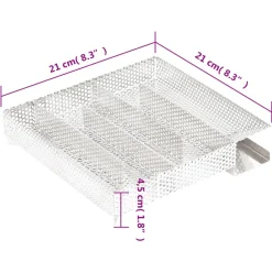 vidaXL Rookgenerator koud 5-kamers 21 cm roestvrij staal