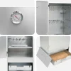 vidaXL Rookoven 3 st 44,5 x 29 x 110 cm Verzinkt staal zilver