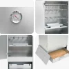vidaXL Rookoven 3 st 44,5 x 29 x 83 cm Verzinkt staal zilver