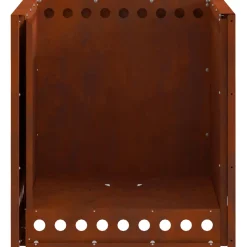 vidaXL Rookvrije vuurkom Roestkleurig 48 x 48 x 50 cm weervast staal