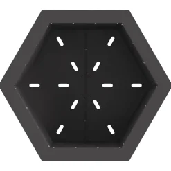 vidaXL Rookvrije vuurkom Zwart 58 x 58 x 51 cm weervast staal