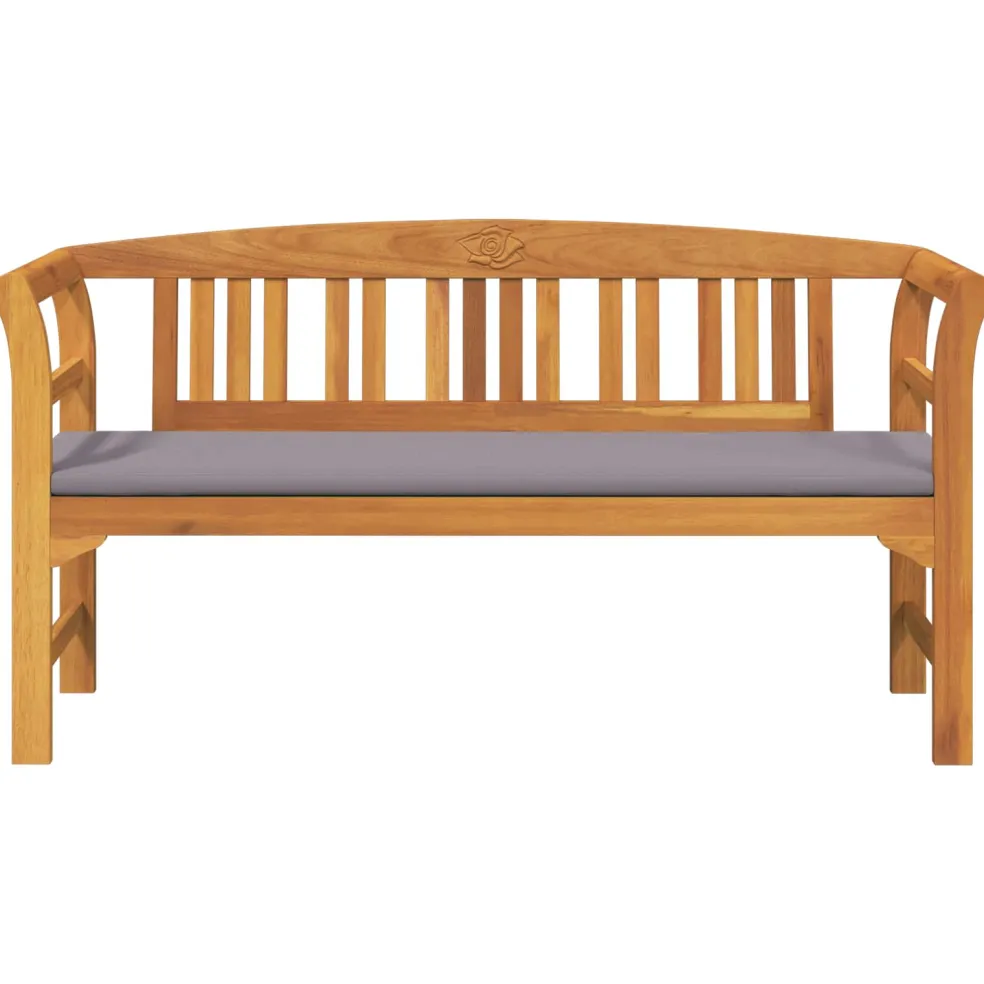 vidaXL Rozenbank 157 x 46 x 82,5 cm Massief Acaciahout Crèmewit