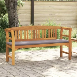 vidaXL Rozenbank 157 x 46 x 82,5 cm Massief Acaciahout Crèmewit