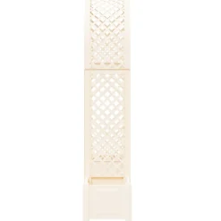 vidaXL Rozenboog met planter Wit 168,5 x 43 x 207 cm PP
