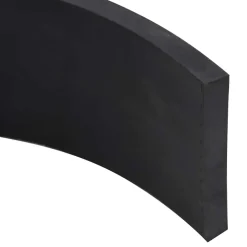 vidaXL Rubberen rand voor sneeuwploeg 150x8x1 cm zwart