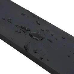 vidaXL Rubberen rand voor sneeuwploeg 150x8x1 cm zwart