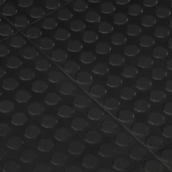 vidaXL Rubbertegel 12 mm 90x120 cm zwart