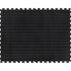 vidaXL Rubbertegel 12 mm 90x120 cm zwart
