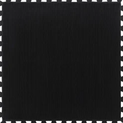 vidaXL Rubbertegel 12 mm 100x100 cm zwart