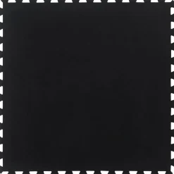 vidaXL Rubbertegel 12 mm 100x100 cm zwart