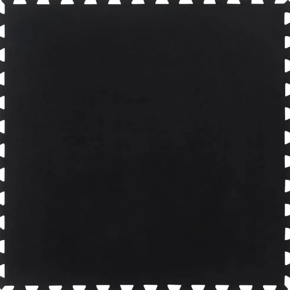 vidaXL Rubbertegel 12 mm 100x100 cm zwart
