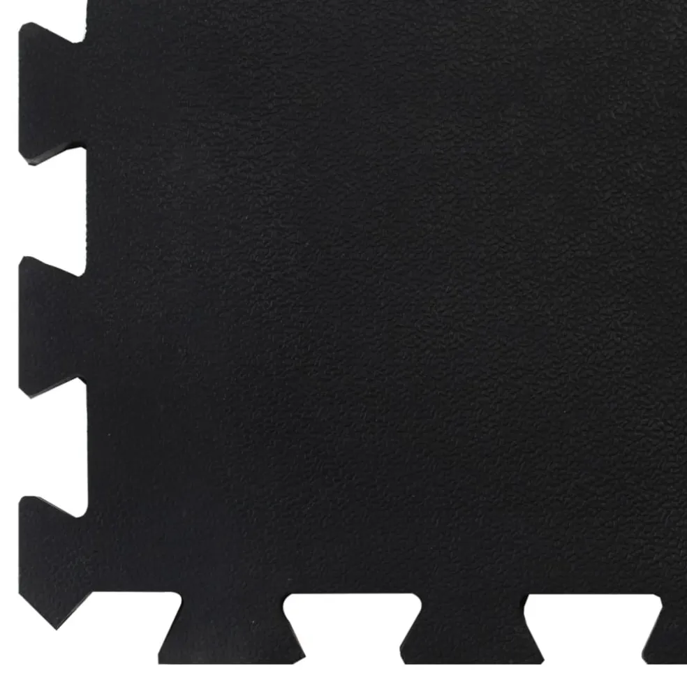 vidaXL Rubbertegel 12 mm 100x100 cm zwart