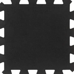 vidaXL Rubbertegels 9 st 16 mm 30x30 cm zwart